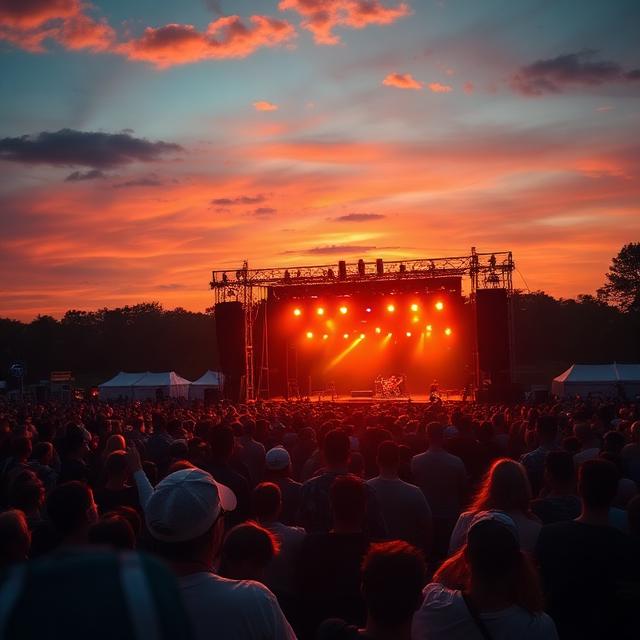 Festival crowd at a concert